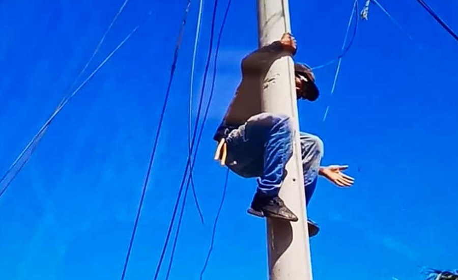 Capturado cuando hacía una conexión ilegal en Siete de Abril