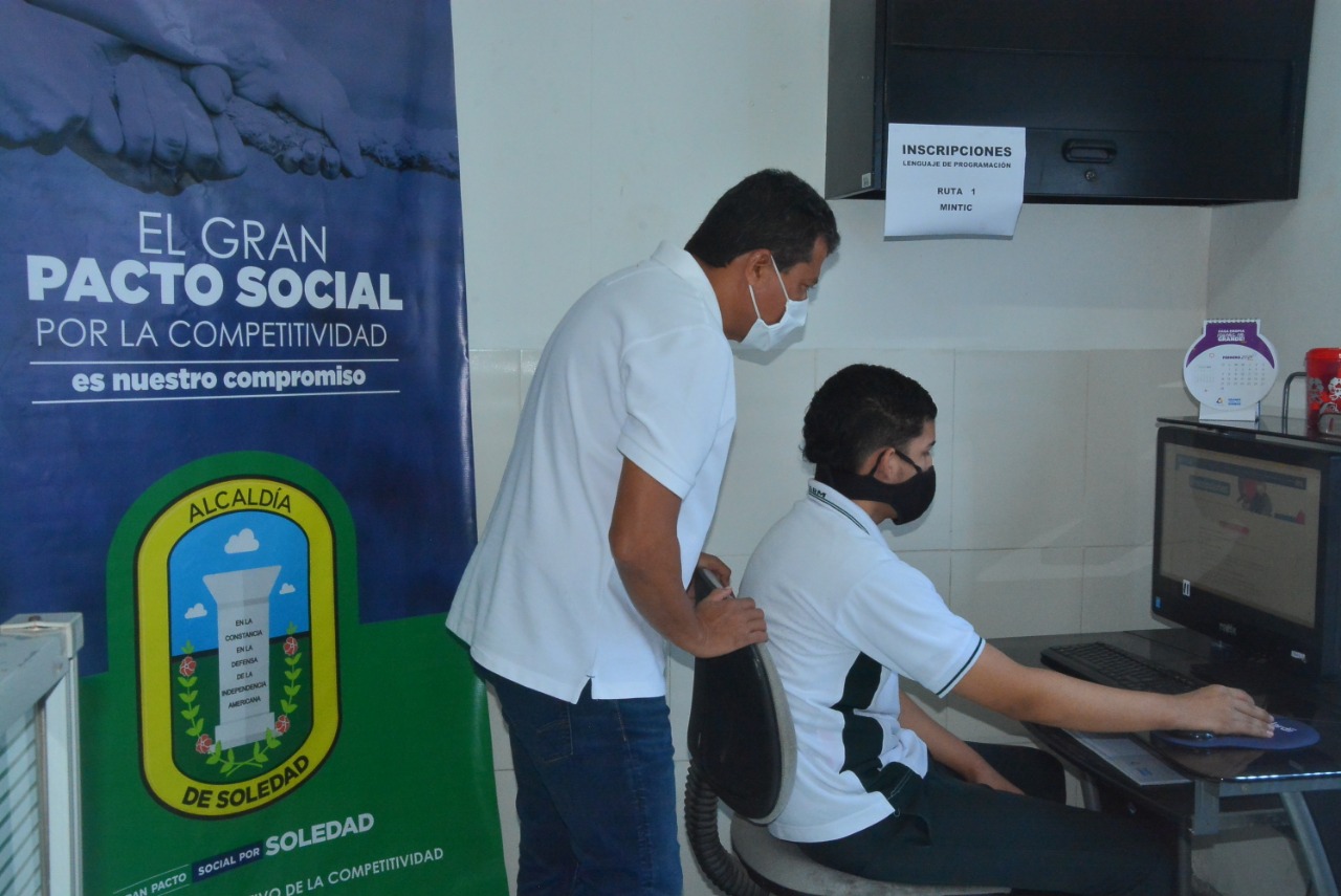 213 jóvenes se inscribieron en el curso de lenguaje de programación Misión Tic 2022 en Soledad