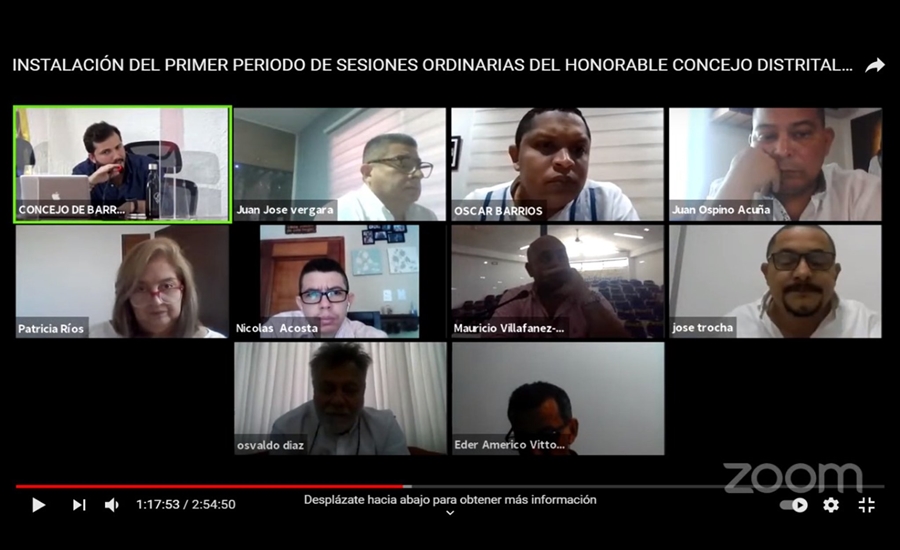 Se instaló el periodo de sesiones ordinarias del Concejo Distrital de Barranquilla
