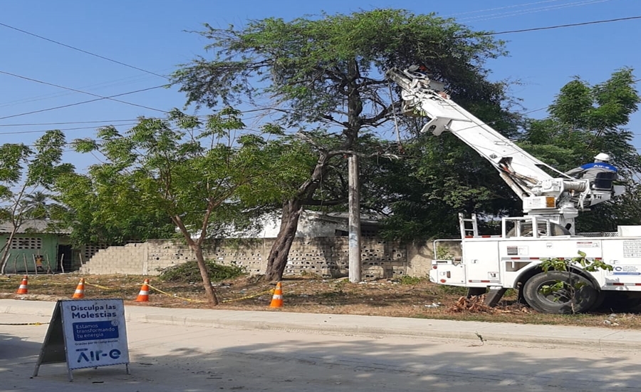 Air-e realiza adecuaciones eléctricas en sectores del sur de Barranquilla