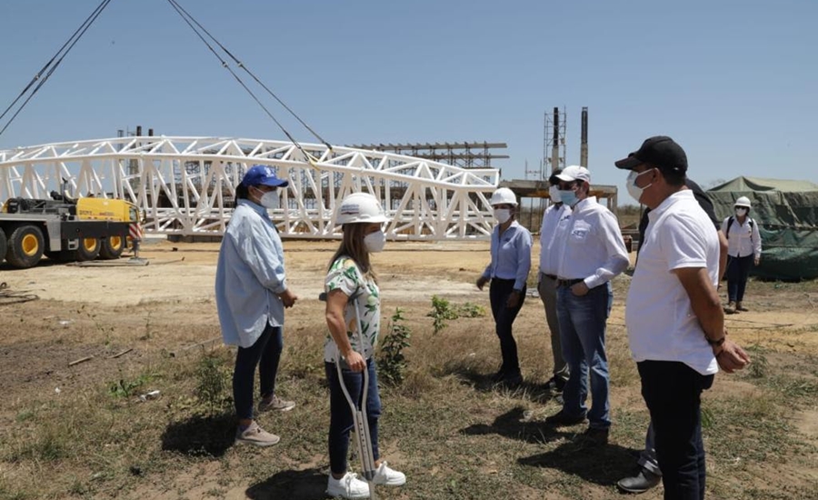 Obras de la nueva Concha Acústica Departamental de Baranoa ya están al 50% de ejecución