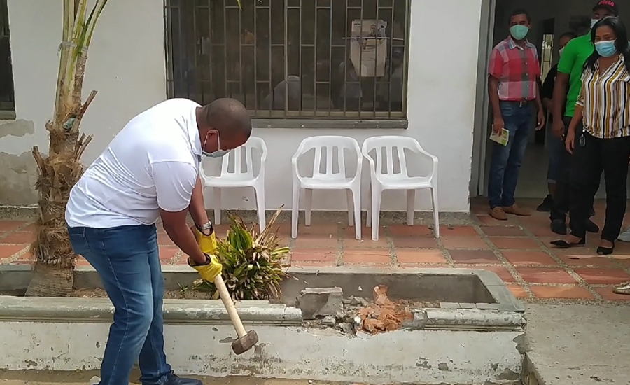 Comenzó la reconstrucción de los puestos de salud en Candelaria