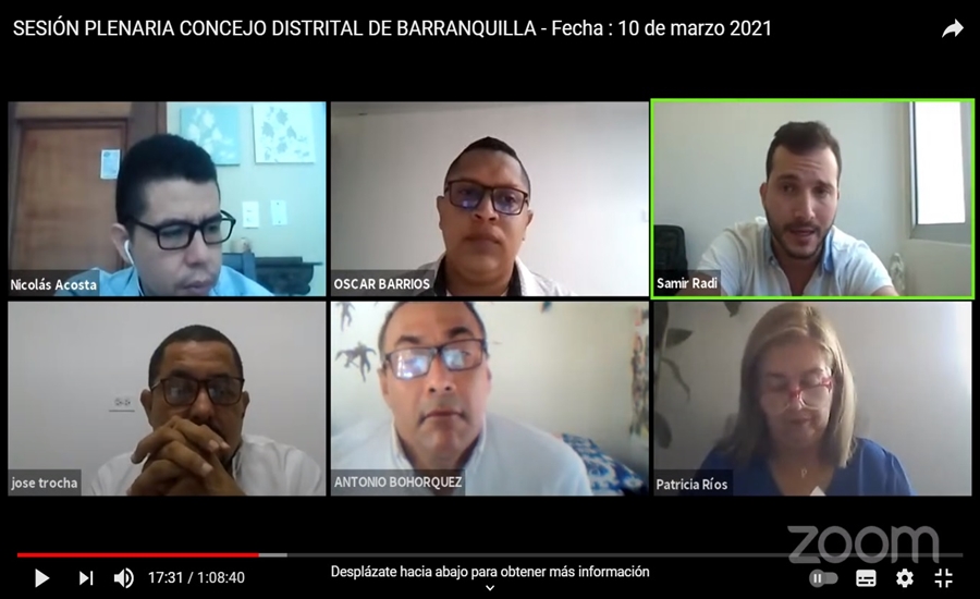 La Plenaria del Concejo de Barranquilla aprobó las proposiciones presentadas por los cabildantes.