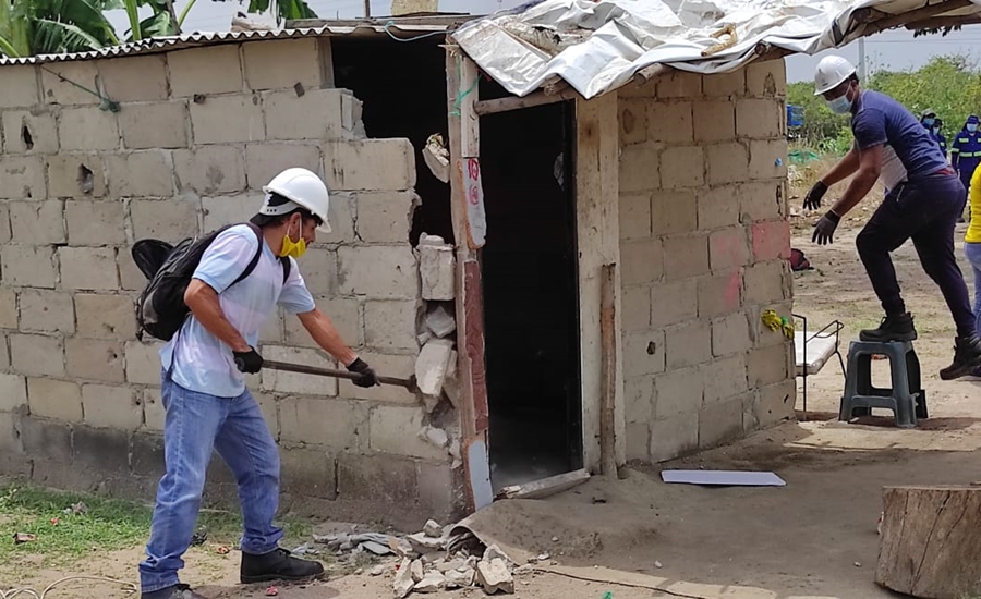 Alcaldía y Fuerza pública recuperan predio en el sector de Ciudad Caribe