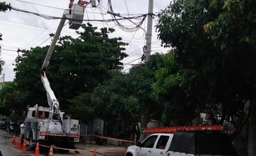 Este jueves 29 de abril, Air-e realiza trabajos eléctricos en sectores de Los Olivos, Los Andes y Paraíso