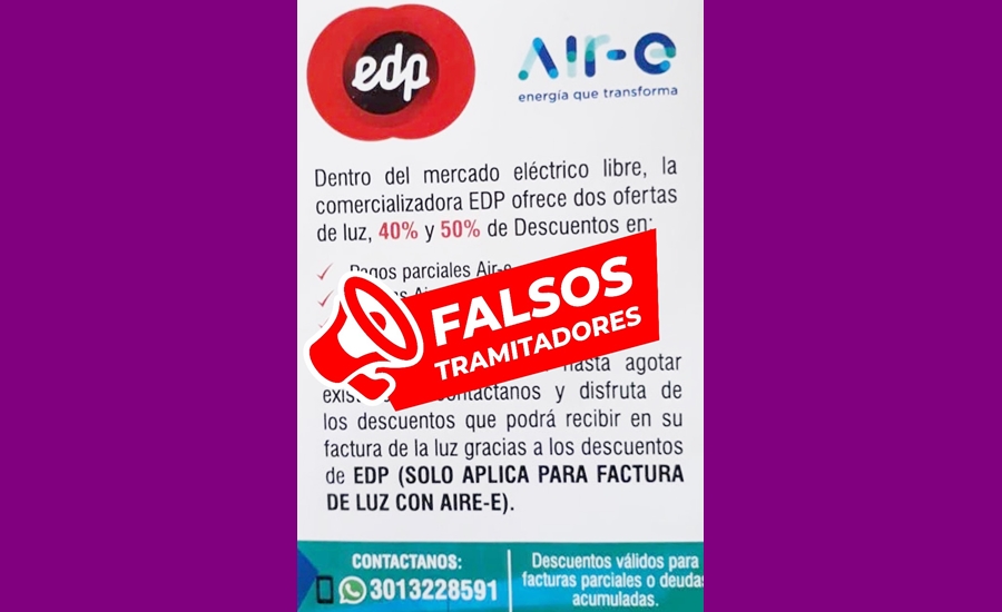 Air-e alerta por estafa para ofrecer “descuentos” a los clientes