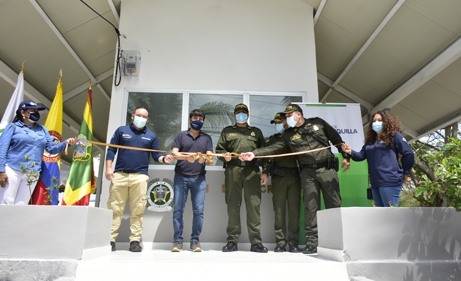 Distrito de Barranquilla entregó obras de modernización de CAI para la Policía Metropolitana