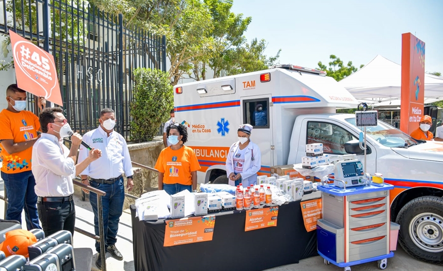 En Ciénaga, inició la Ruta del Cambio en la Salud con la entrega de 2 ambulancias y equipos biomédicos