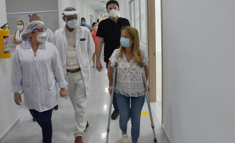Gobernadora Noguera invitó a adultos mayores de Soledad a vacunarse contra la Covid-19