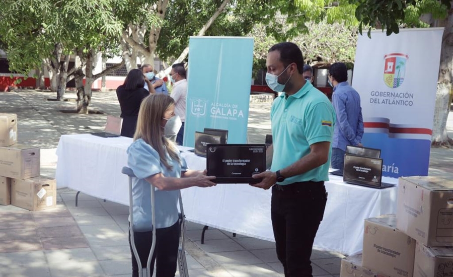 Gobernadora completó la entrega de 1.390 portátiles a colegios públicos del Atlántico