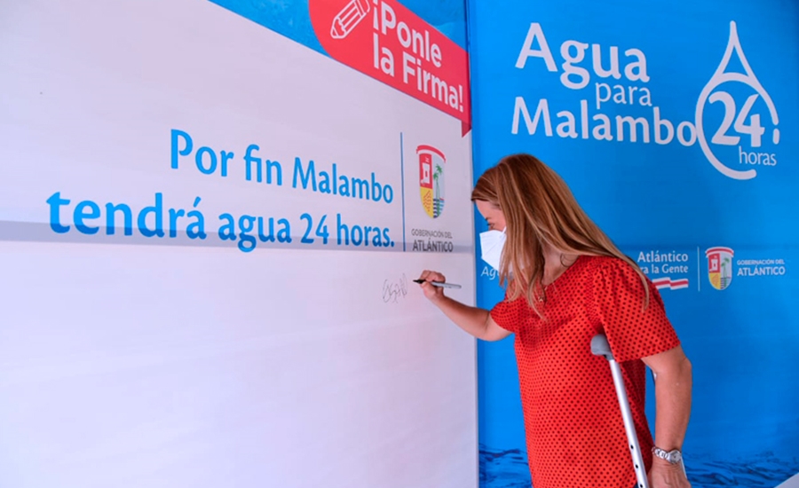 «El servicio de agua las 24 horas será una realidad en Malambo»: Elsa Noguera