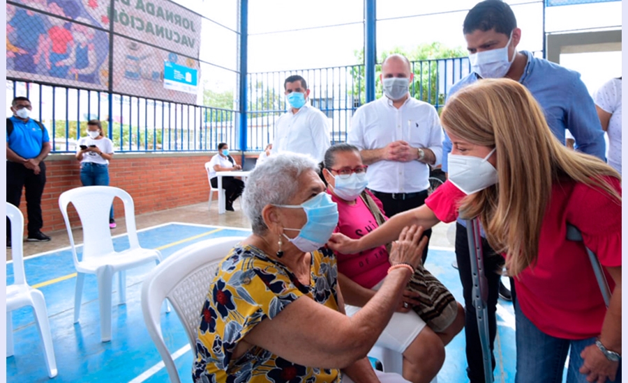 Gobernación del Atlántico habilitó su primer punto masivo de vacunación Covid en Malambo