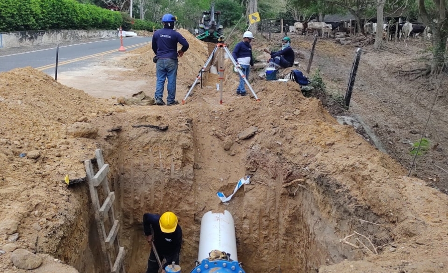 Con inversión de Triple A de 5 mil millones de pesos construyen la nueva línea de conducción y el tanque Achotera para el sistema Polonuevo – Baranoa