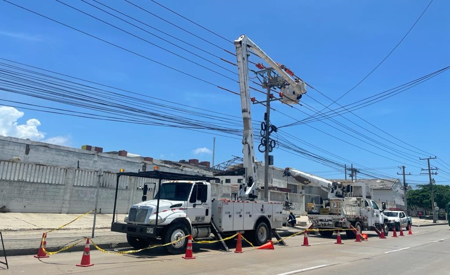 Trabajos eléctricos en sectores de La Unión, Los Olivos y La Cumbre