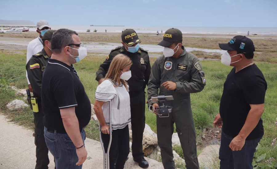 Gobernadora Noguera recorrió municipios del Atlántico para verificar cumplimiento de toque de queda