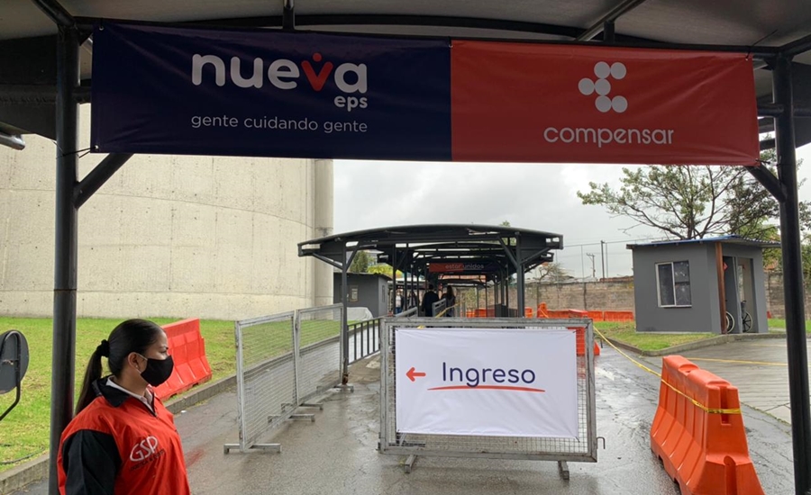 Compensar y Nueva EPS abren en Corferias el punto de vacunación contra la Covid-19 más grande del país.