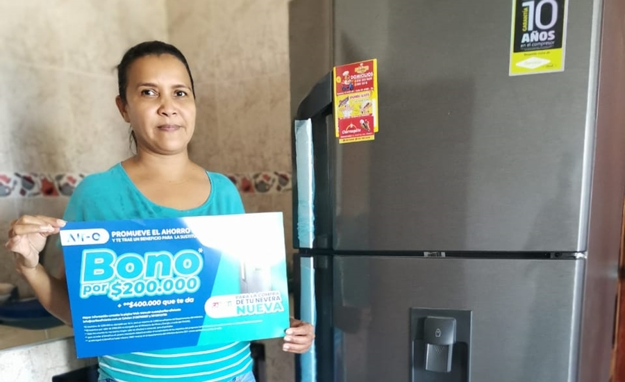 Más de 100 familias ya cuentan con nevera nueva gracias al incentivo económico entregado por Air-e y Caribe Eficiente