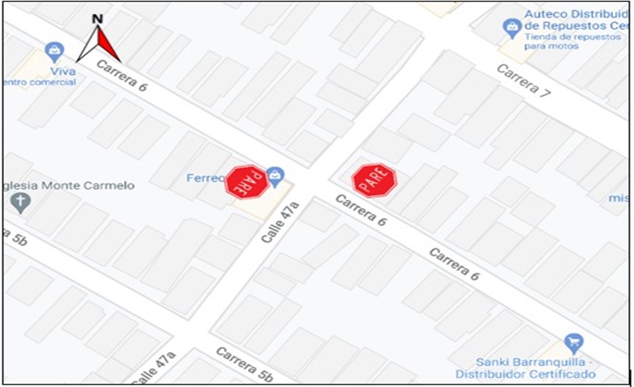 Desde este dos de junio en Barranquilla cambio de prelación vial en la calle 47A con carrera 6