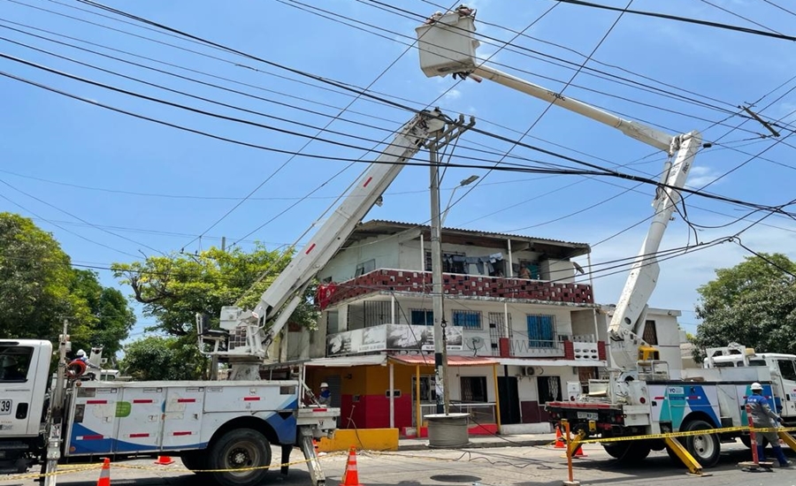 Air-e realiza labores de mantenimiento en sectores de El Rosario
