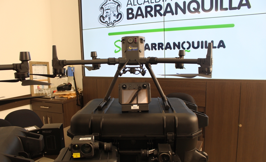 Con cinco nuevos drones, Barranquilla robustece su estrategia de vigilancia aérea