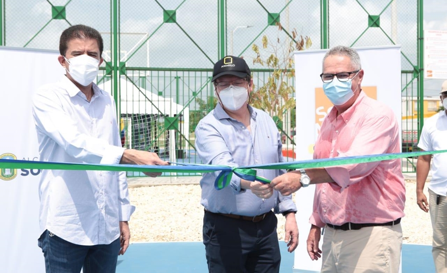 Alcaldía de Soledad recibe parque por parte de Amarilo y Obycon