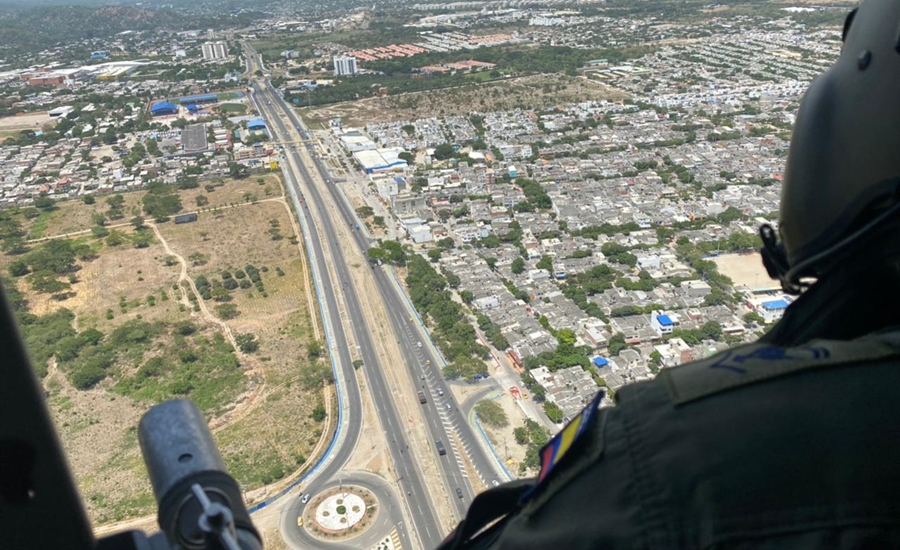 Se realizan sobrevuelos en el Caribe colombiano