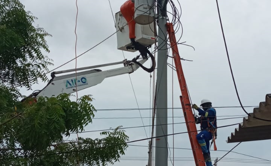 280 familias de Prado Soledad beneficiados con nuevas redes eléctricas