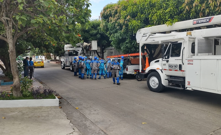 Air-e rechaza agresión a funcionarios en el barrio El Carmen