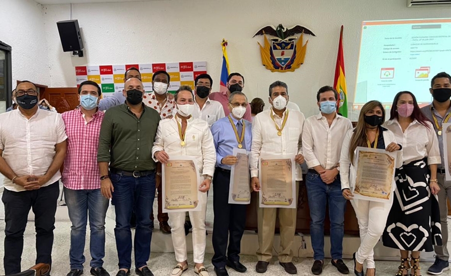 El Concejo de Barranquilla entregó condecoraciones con la Medalla de Barrancas de San Nicolás