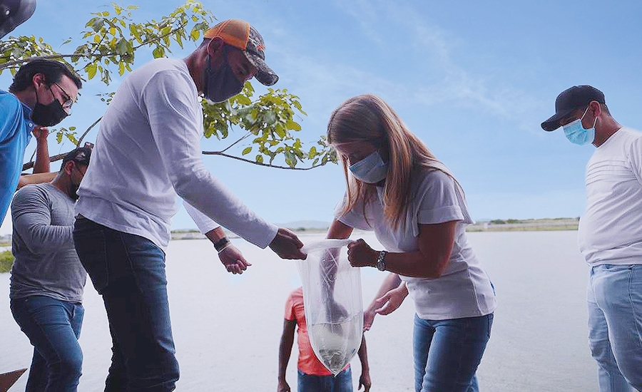 “Con la siembra de 40 mil alevinos de tilapia, llevamos ingresos a 350 familias de 5 municipios del Atlántico”: Elsa Noguera