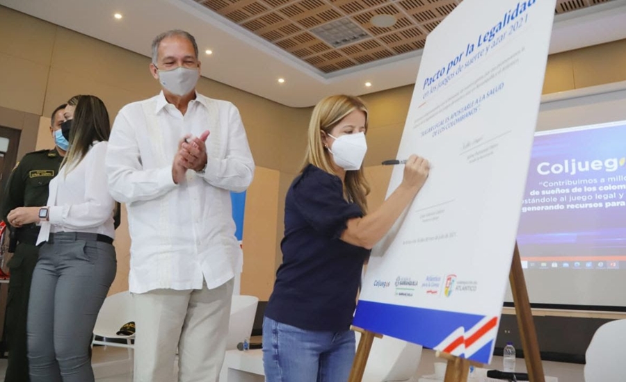 Coljuegos, Gobernación del Atlántico y Alcaldía de Barranquilla firmaron pacto por la legalidad en los juegos de suerte y azar