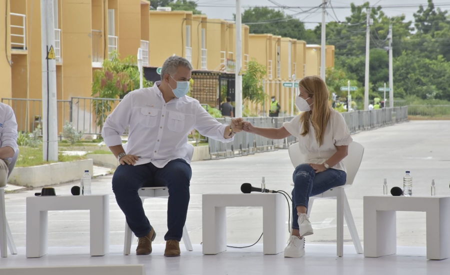 Presidente Duque entregó en Sabanagrande el subsidio 21 mil de Mi Casa Ya en el Atlántico y el primero de Vivienda para la Gente