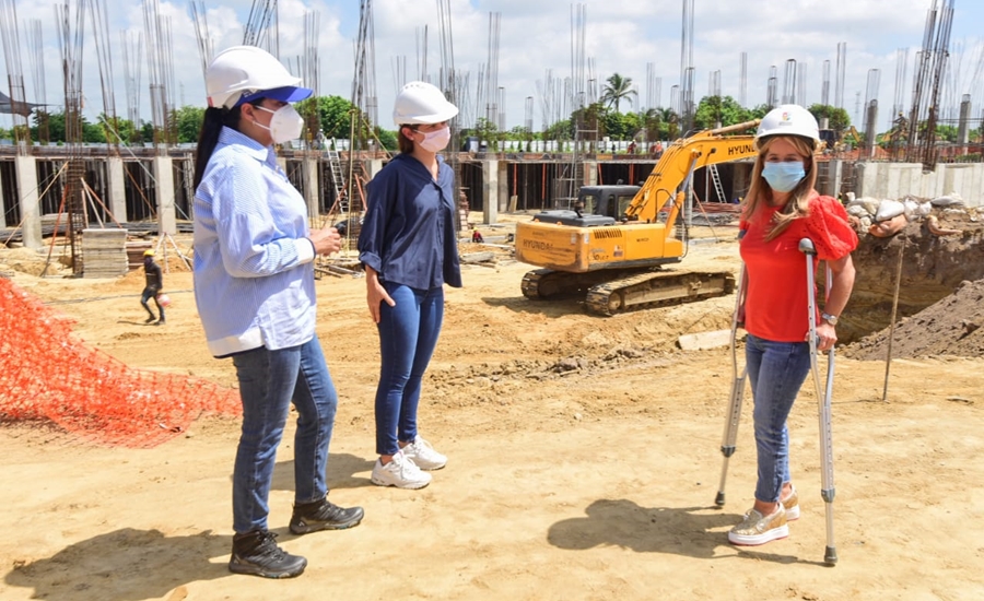 “Nuevo hospital de Soledad muestra avances del 40% en solo dos meses de obra”: Elsa Noguera