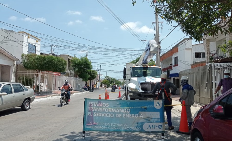 Air-e ejecuta labores de mejora de redes para 675 usuarios de San Felipe