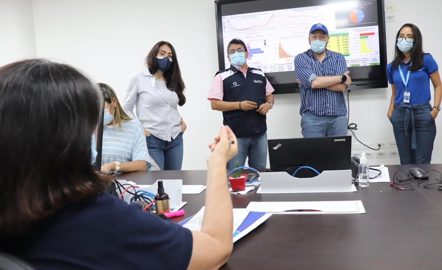 Delegados de la OIM destacaron operatividad de la Sala de Análisis de Riesgo en Salud de Barranquilla