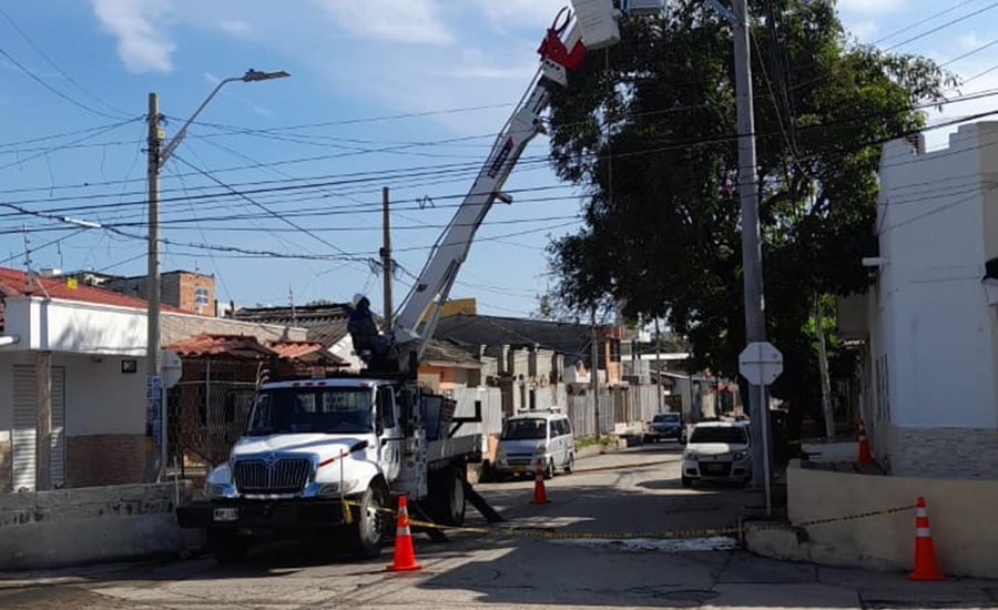 Air-e ejecuta obras de mejora de redes para 380 usuarios en el barrio Atlántico