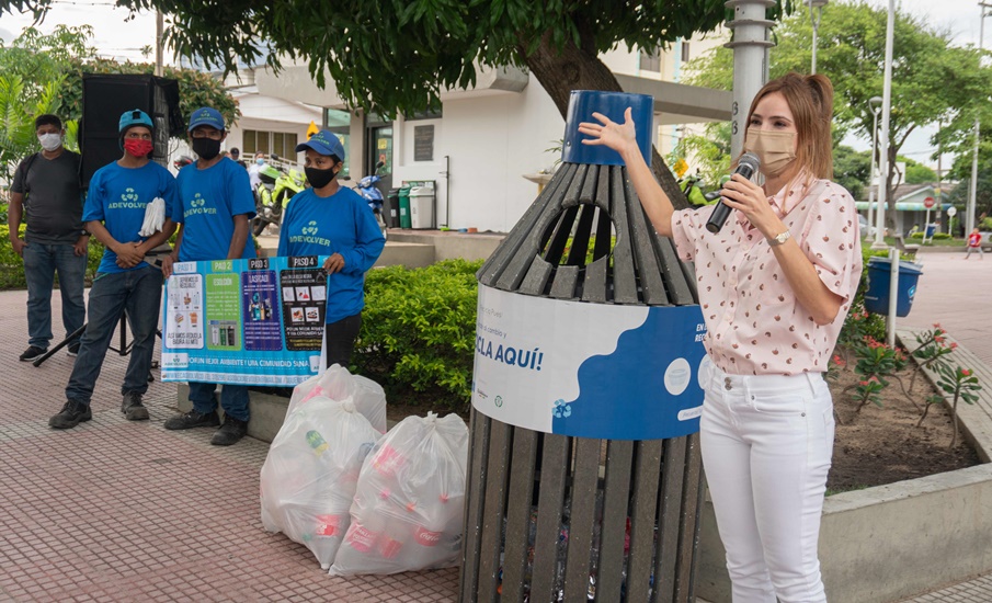 Nuevas estaciones para reciclaje en parques de Barranquilla