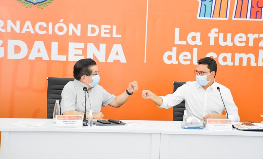 MinSalud destaca gestión del Gobernador Caicedo con plan de vacunación y varias de sus acciones contra el Covid-19 en Magdalena