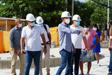 Obra de parque en Cachimbero