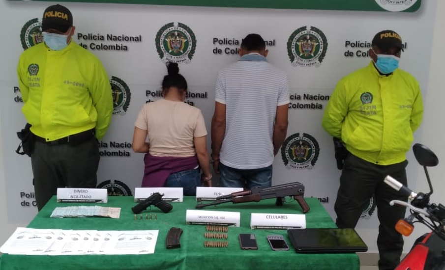 Personal de la SIJIN Atlántico incautó en el municipio de Soledad, un fusil AK-47 del grupo delincuencial ‘Los Costeños’