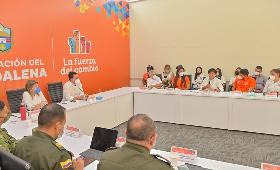 Caicedo presidió Consejo de Seguridad en aras de apoyar a los familiares de víctimas de accidente de tránsito en Gaira