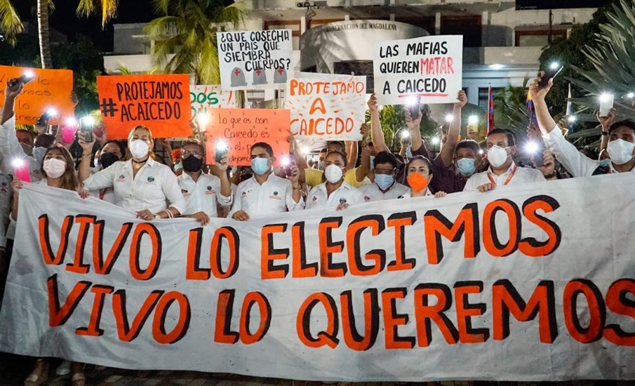 ”Vivo lo elegimos, vivo lo queremos”, simpatizantes en apoyo a Caicedo