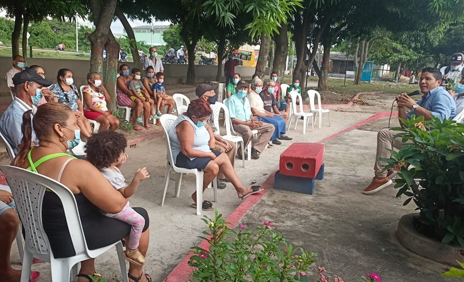Pavimentación en vía, callejones y parques para el barrio El Teroso anunció alcalde de Malambo