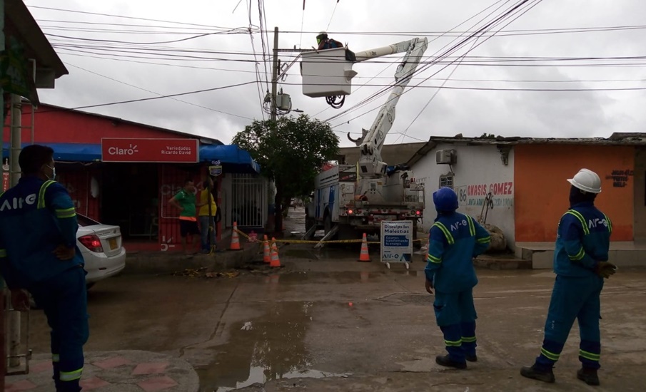 Air-e inicia remodelación de redes eléctricas en San Pedro Alejandrino