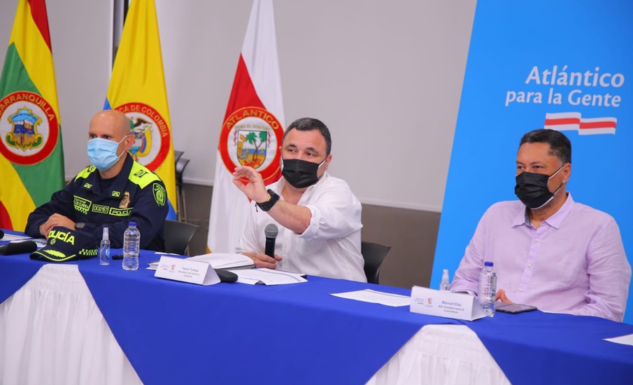 Gobernación del Atlántico socializó con alcaldes municipales el Plan Estratégico de Seguridad de fin de año