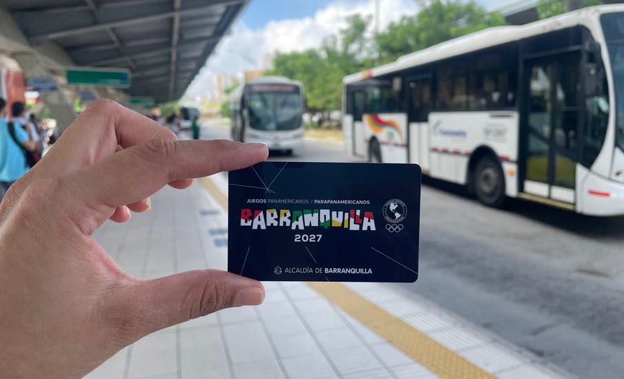 Transmetro lanza tarjeta alusiva a los Juegos Panamericanos 2027