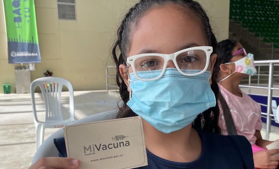 Más de 3.000 dosis contra COVID-19 se aplicaron en menores 3 a 11 años en Barranquilla