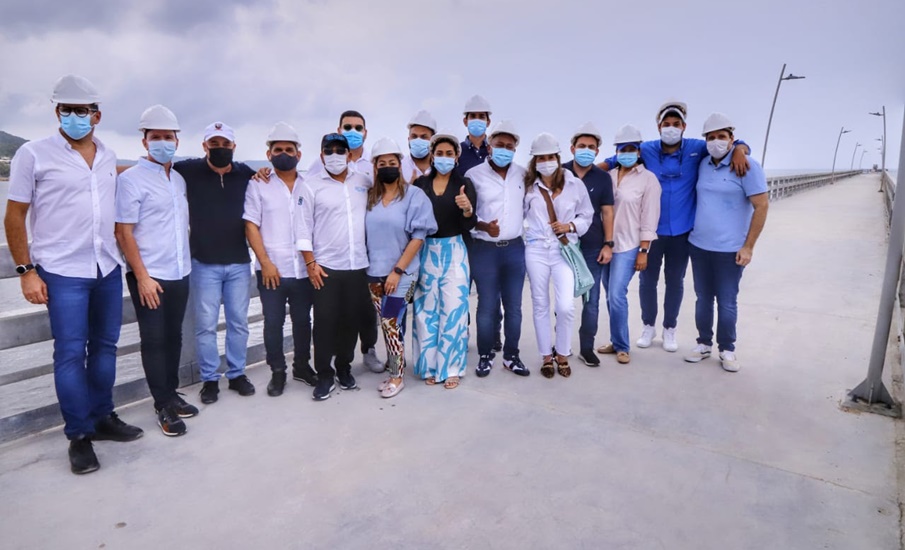 Secretarios de la Gobernación del Atlántico y diputados visitaron obras ejecutadas en Puerto Colombia