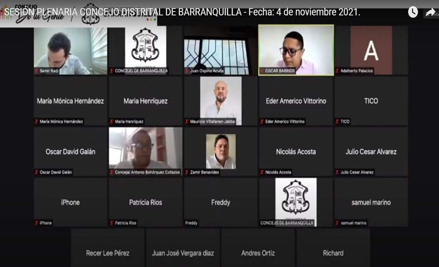 El Concejo de Barranquilla aprobó el Proyecto de Acuerdo para la nueva estructura y funciones del sector descentralizado de la administración distrital.