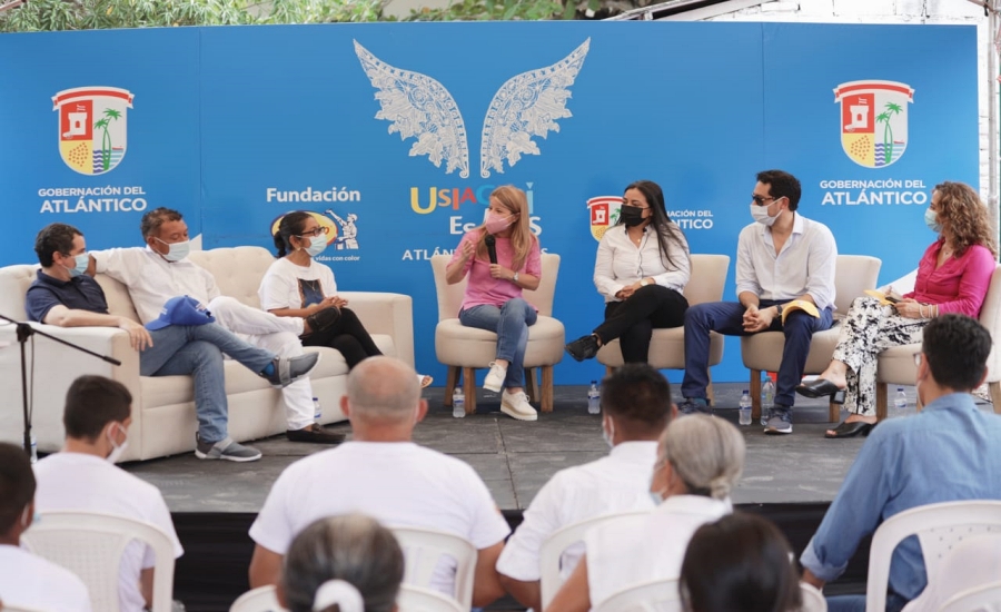 Gobernación del Atlántico, empresas privadas se unen para seguir llenando de color a Usiacurí.